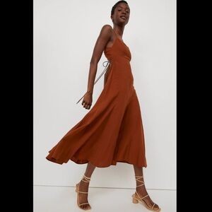 H&M Conscious Lyocell-blend Dress in Brown
